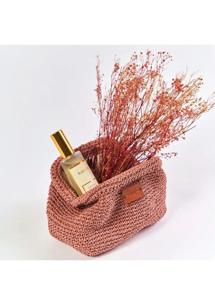 El Yapımı Mini Clutch Çanta - Pembe