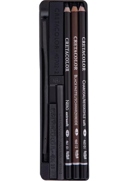 Chacoal Drawing Set Kömür Çizim Seti 8'li Metal Kutu 46008 fiyatları