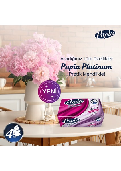 Platinum Pratik Mendil 1125 Yaprak (9 Paket x 125 Yaprak)