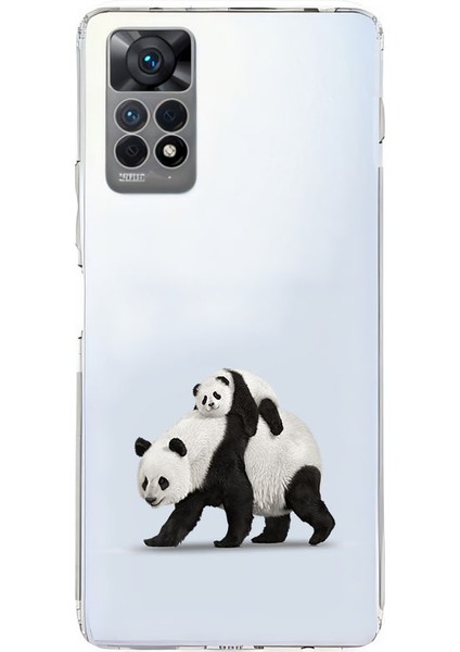Xiaomi Redmi Note 11 Pro 4g Uyumlu Panda Ailesi Desenli Silikon Kılıf