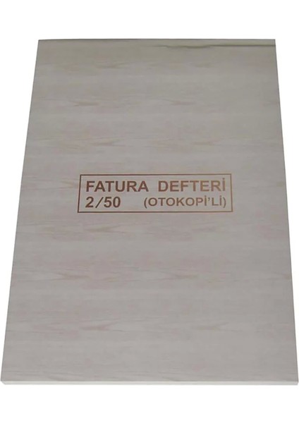 Fatura Defteri 2/50 Otokopili