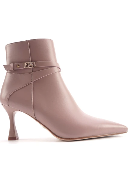 Nine West Tıno 4pr Krem Kadın Topuklu Bot