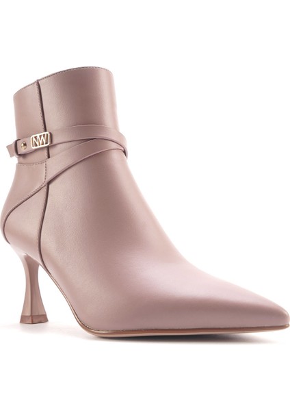 Nine West Tıno 4pr Krem Kadın Topuklu Bot