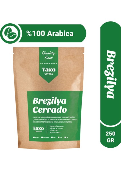 Brezilya Cerrado Filtre Kahve 250 gr
