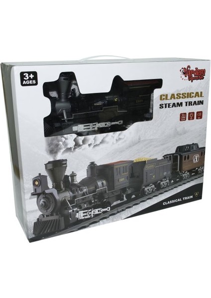 Vardem Işıklı ve Sesli 30 Parça Classic Buharlı Tren Set