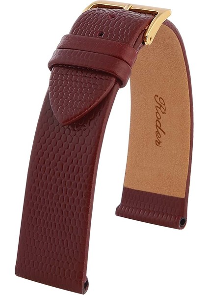 R4157 Roder Deri Kayış - Bordo - 14MM