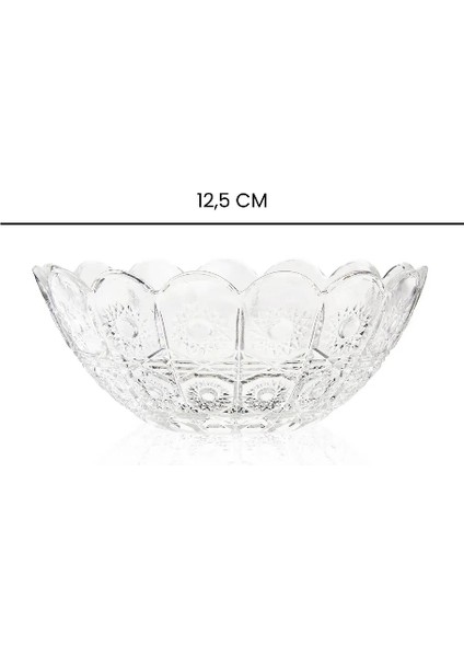 6'lı Çiçek Desenli Cam Kase 12.5 cm indirimleri
