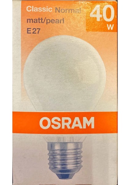 40 Watt Normal Soft Ampul-Sarı Işık