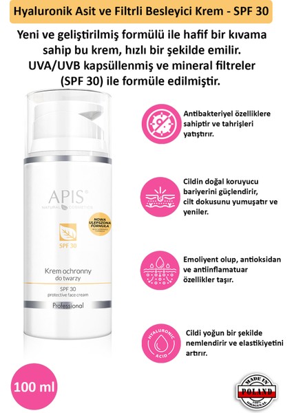 Güneş Koruyucu Krem SPF 30 - 100ml