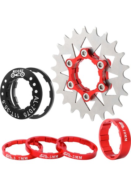 7 Ila 10 Saniyelik Hub'lar Için Tek Dişli Dişli Dönüşümırmızı (Yurt Dışından)