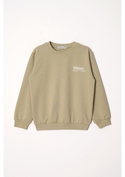 Vision Baskılı Erkek Çocuk Haki Renk Eşofman Takım fiyatları