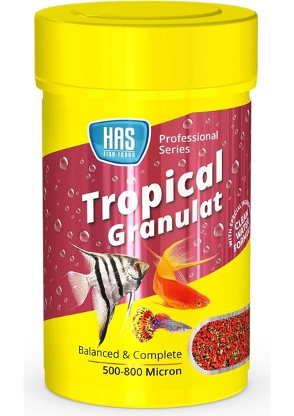 Tropical Granulat 50 gr Tropikal Akvaryum Balıkları Için Balık Yemi