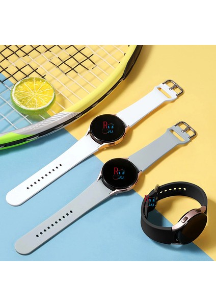 Samsung Galaxy Watch 5 Seri 40 mm 44MM Pro 45 mm Uyumlu Kavis Tasarımlı 3lü Set Silikon Kordon modelleri
