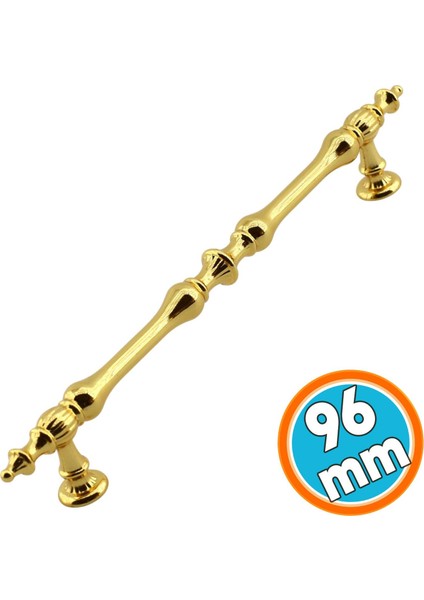 Mobilya Mutfak Dolabı Çekmece Dolap Kulpları Kapak Kulbu Gold 96 mm Metal Kulp