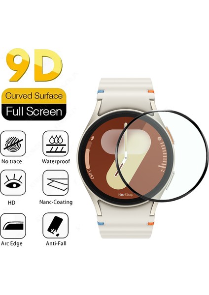 Samsung Galaxy Watch 7 40MM ile Uyumlu Ekran Koruyucu Nano Esnek Cam Tam Kaplayan Ppm