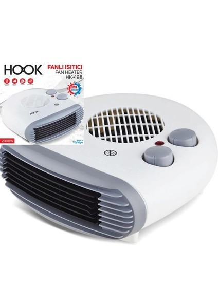Hook Fanlı Yatık Turbo Ayak Isıtıcı Masa Altı Isıtıcı SICAK/SOĞUK-498