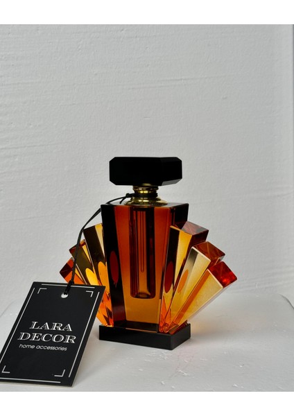 Turuncu Kristal Koku Şişesi Lara