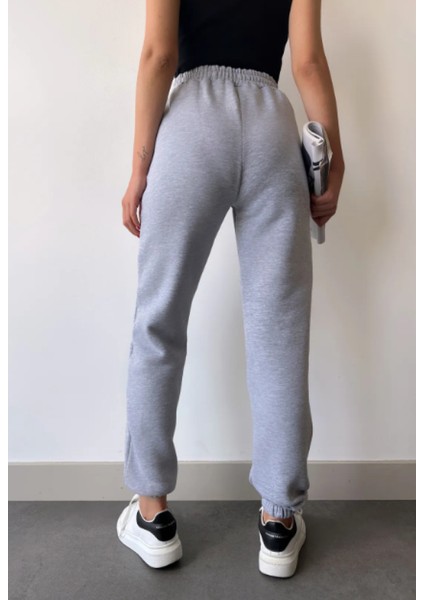 Kadın Kışlık Kalın Içi Polarlı Yüksek Bel Paçası Lastikli Basic Jogger Eşofman Altı modelleri