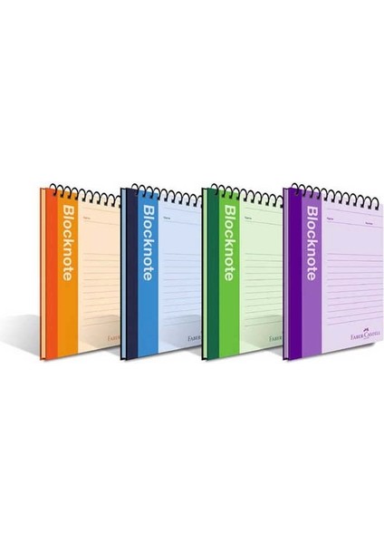 Faber A5 Bloknot 80 Yp. Canlı Renkler Çizgili 5075000412