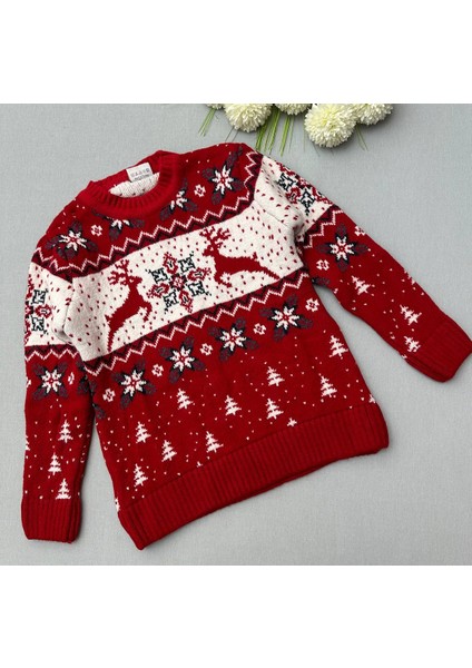 Unisex Triko Kazak Yeni Yıl - Kar - Kış Konsept Dokumalı Renkli Geniş Model Yelpazesi fiyatları