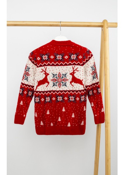 Unisex Triko Kazak Yeni Yıl - Kar - Kış Konsept Dokumalı Renkli Geniş Model Yelpazesi modelleri