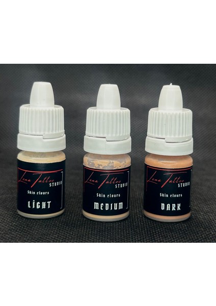 Ten Rengi Kalıcı Makyaj Boyası 3 Lü Set Lena Tattoo