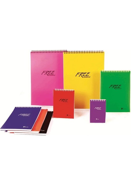 Free Office Spiralli Bloknot A4 Kareli 100 Yaprak 145002