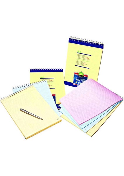 Color Master Spiralli Bloknot Karton Kapak Kareli A4 100 Yaprak fiyatları