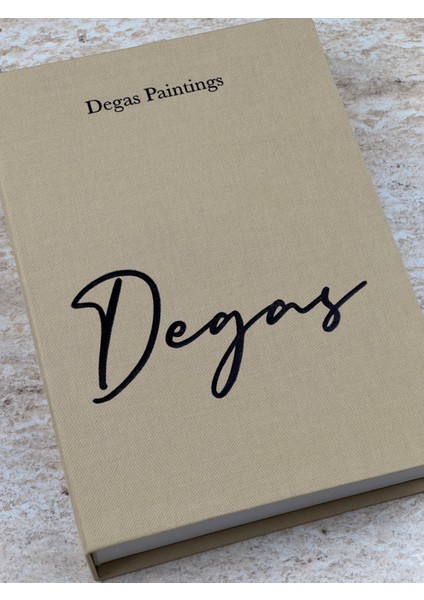 Degas Kumaş Doku Kitap Kutu