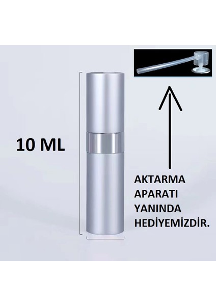 Doldurulabilir Mini Taşınabilir Cep Parfüm Şişesi  Gri Renk Parfüm Şişesi 10 ml