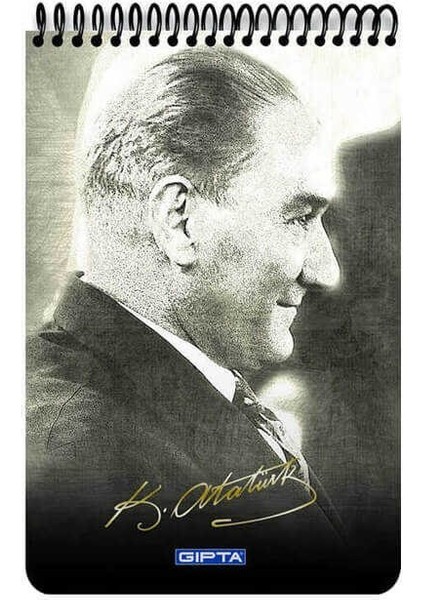 Atatürk Spiralli Karton Kapak Bloknot A4 100 Yaprak Çizgili fiyatları