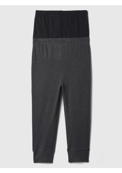 Erkek Bebek Siyah Brannan Bear Işlemeli Pull-On Jogger 2'li Eşofman Altı