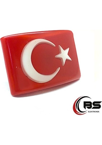 Türk Bayrağı Kaliteli Etiket Panjur Arması 3 Boyutlu Vidalı Arma (459474569)