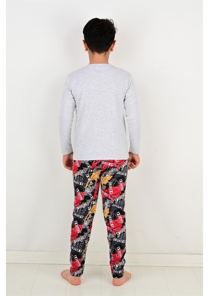 Erkek Çocuk Pijama Takımı Uzun Kollu Air Craft pamuklu Kışlık indirimleri