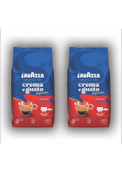 Crema E Gusto Çekirdek Kahve 1 kg x 2 Adet