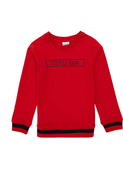 U.S. Polo Assn.  Erkek Çocuk Kırmızı Sweatshirt 50293608-VR030