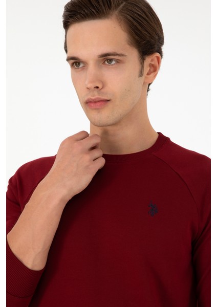 U.s. Polo Assn. Erkek Bordo Sweatshirt 50295159-VR014