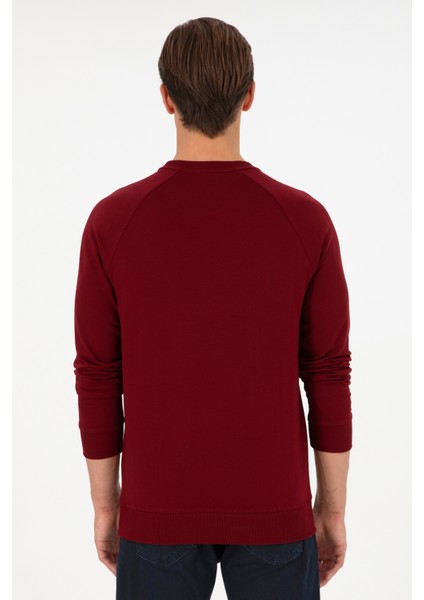 U.s. Polo Assn. Erkek Bordo Sweatshirt 50295159-VR014