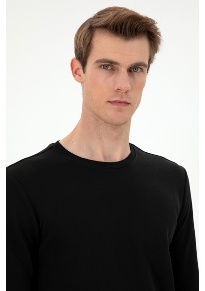 Erkek Siyah Sweatshirt 50293471-VR046 fiyatları