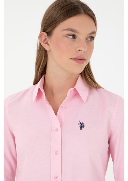 U.S. Polo Assn. Kadın Pembe Gömlek Basic 50297002-VR041