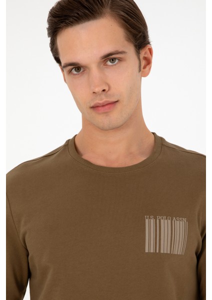 Erkek Haki Sweatshirt 50290252-VR027