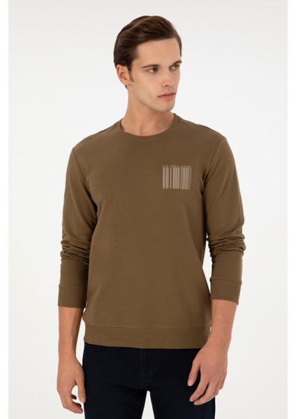 Erkek Haki Sweatshirt 50290252-VR027
