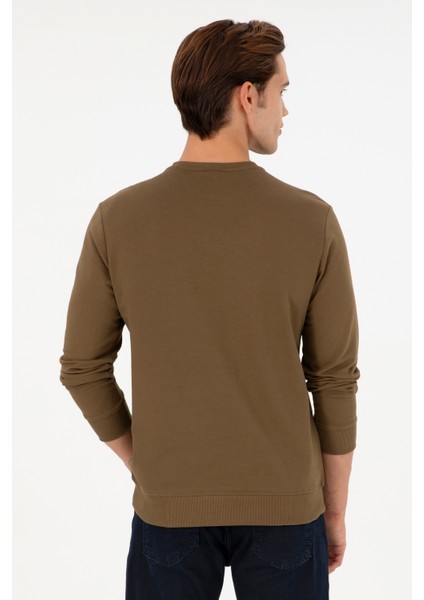 Erkek Haki Sweatshirt 50290252-VR027