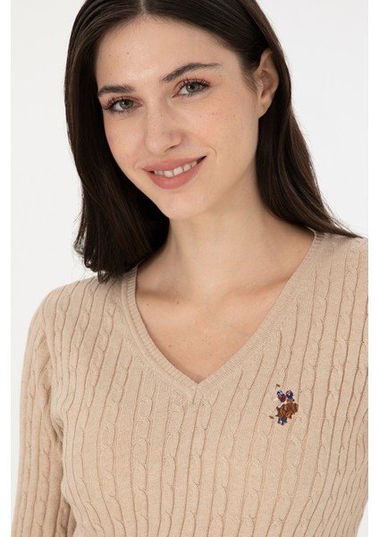 Kadın Kum Melanj Kazak /Triko 50288992-VR123 fiyatları