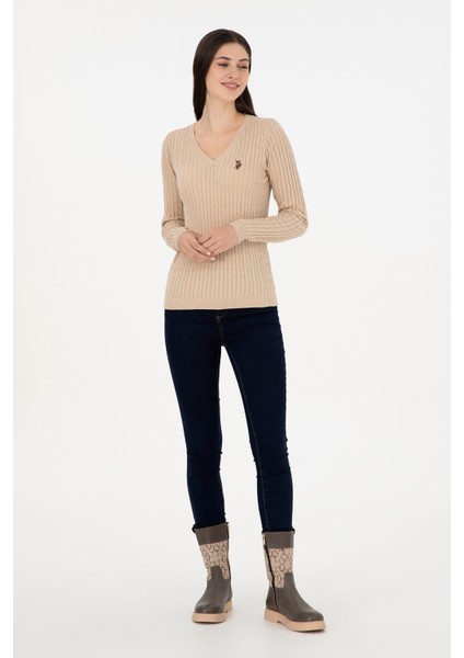 Kadın Kum Melanj Kazak /Triko 50288992-VR123 fırsatları
