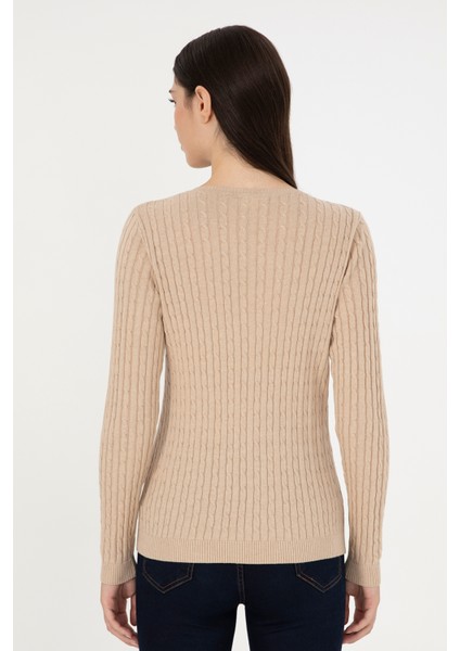 Kadın Kum Melanj Kazak /Triko 50288992-VR123 indirimleri