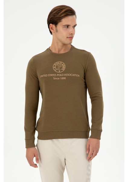 Erkek Haki Sweatshirt 50293424-VR027