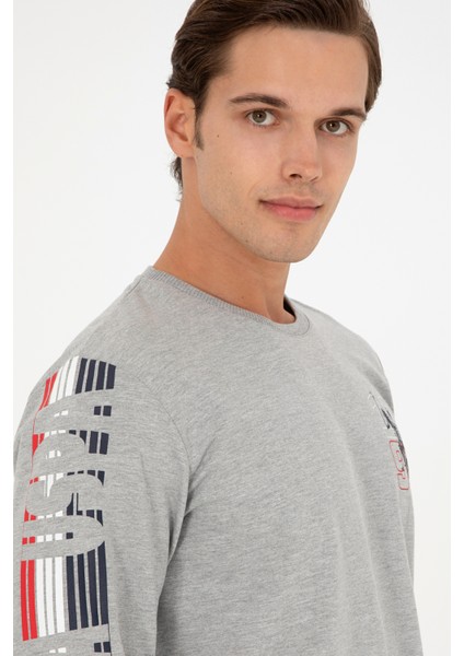 Erkek Gri Melanj Pijama Takım 50301716-VR086 fiyatları