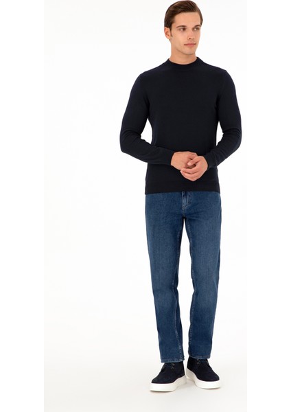 Erkek Lacivert Kazak /Triko 50298201-VR033 fırsatları