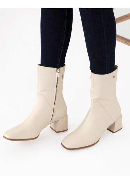 Kadın Beyaz Topuklu Çizme 50295942-VR019 fiyatları